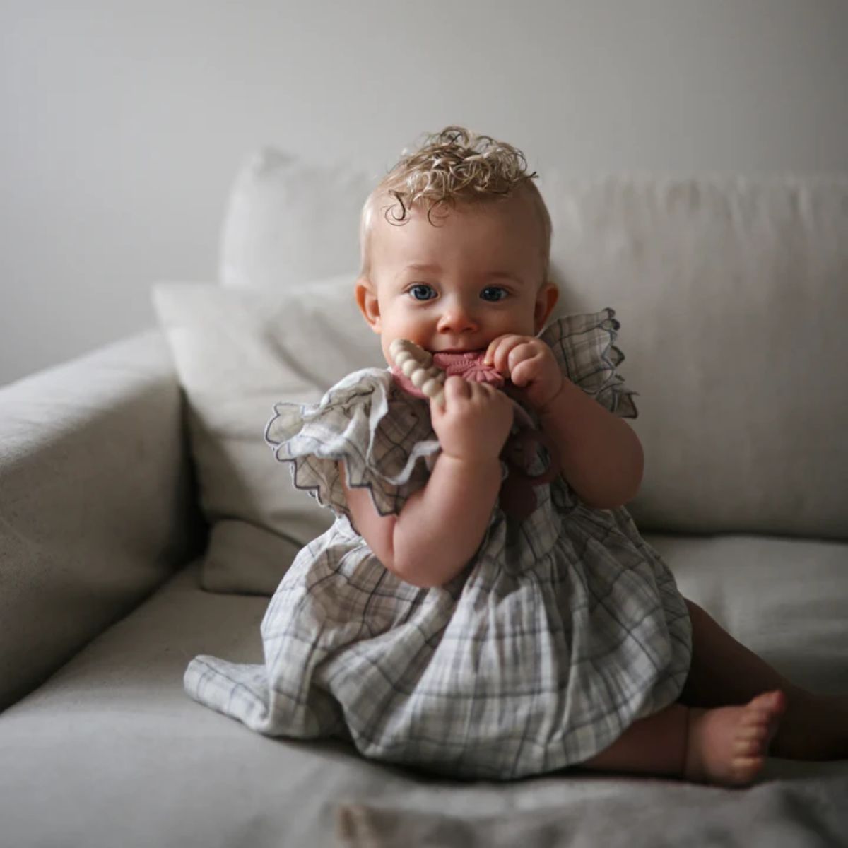 Mushie Silicone Teething Ring - Fairy - Gentle Relief for Teething