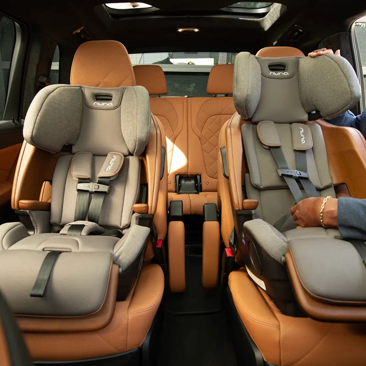 Nuna Lumn Harness Booster Car Seat - Caviar - Advanced Safety and Reinforced Structure