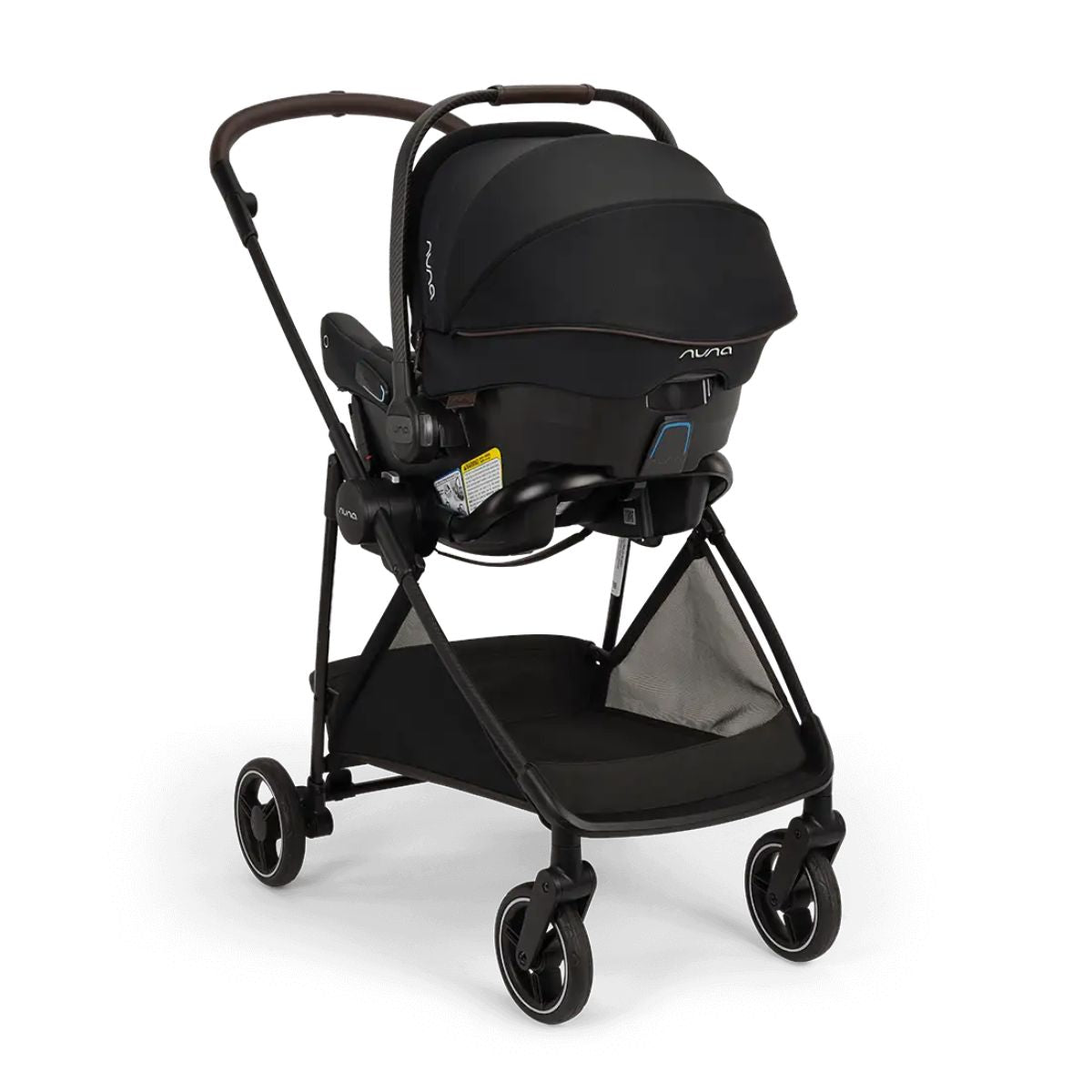 Carrinho De Bebê Travel Sistem Nuna Pipa Urbn Flex Caviar - Base Free Installation for Maximum Convenience